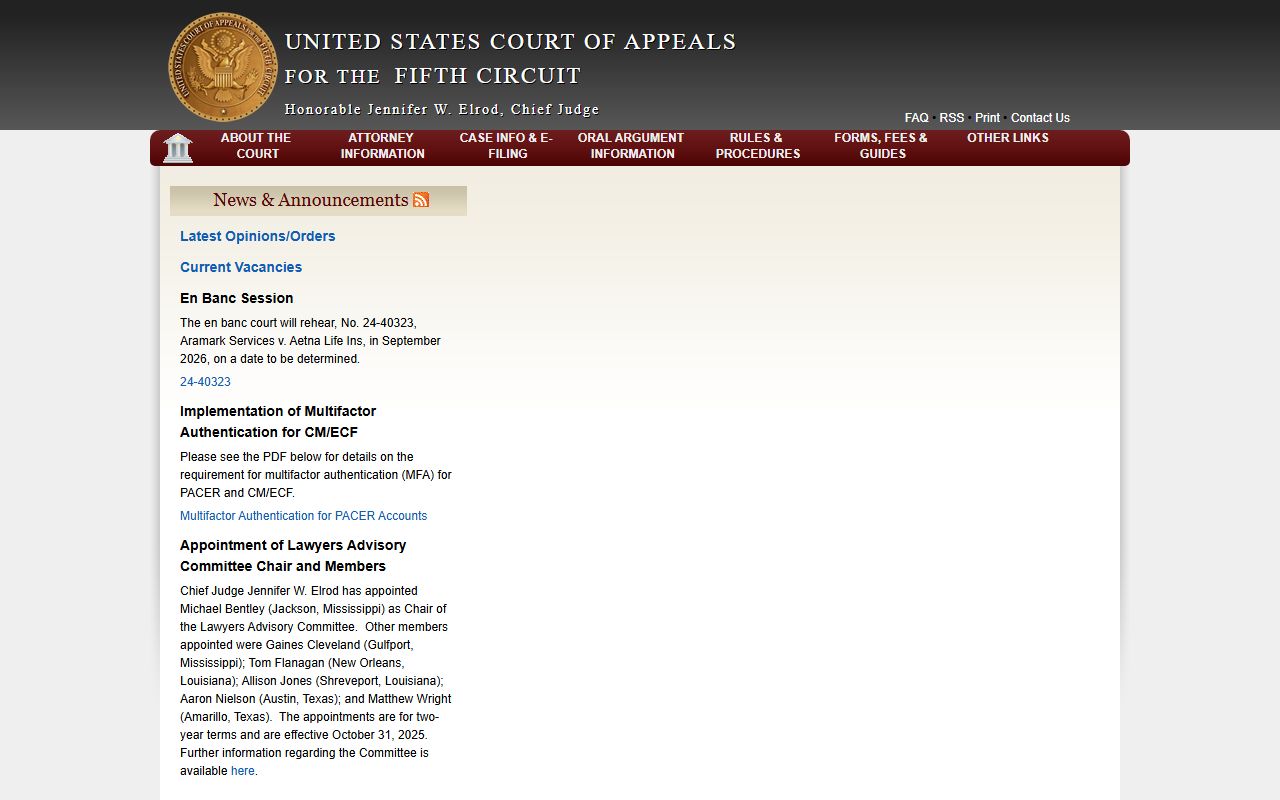 U.S. Court of Appeals Fifth Circuit for Hays County federal appeals