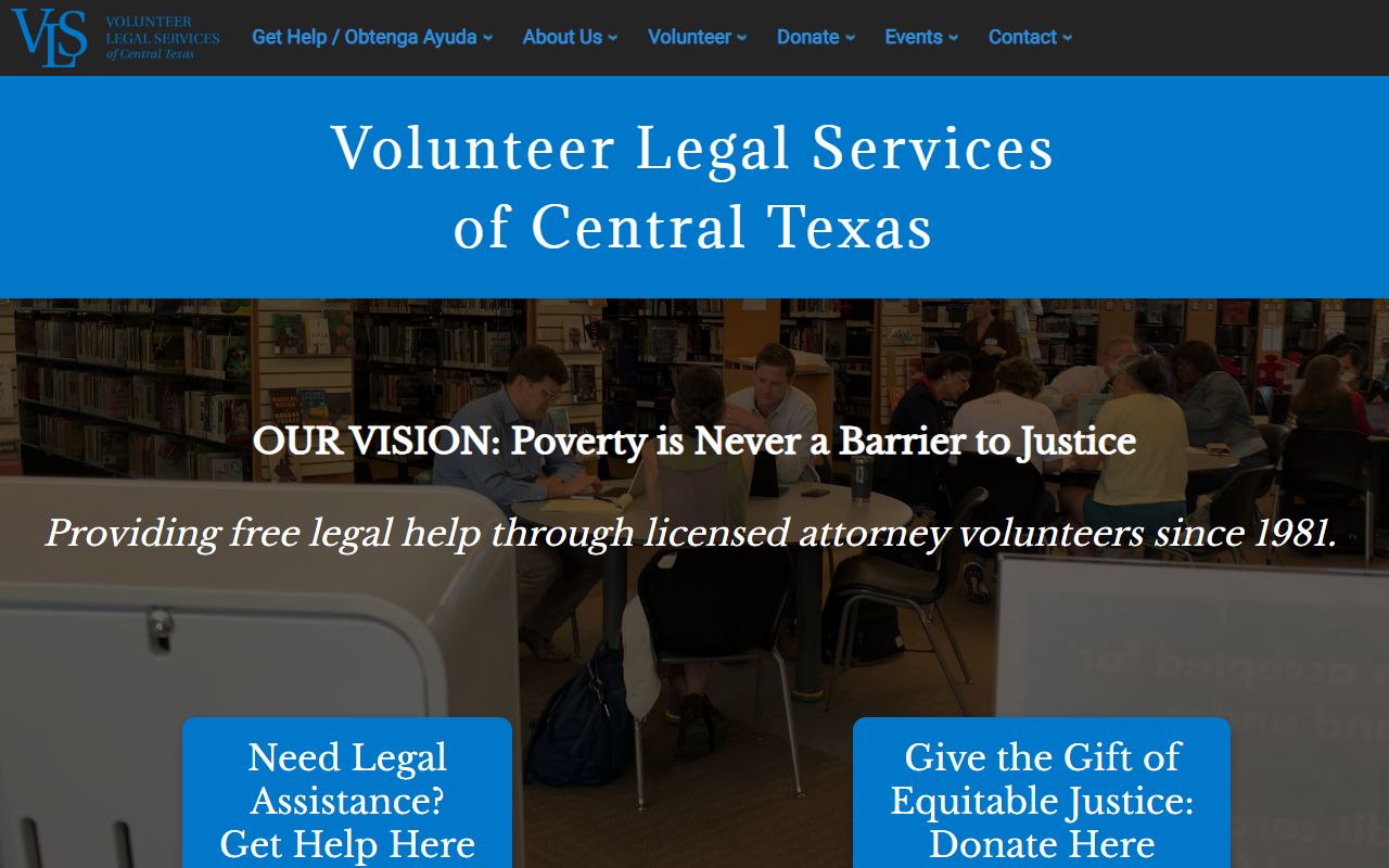 Volunteer Legal Services of Central Texas for Hays County probate help