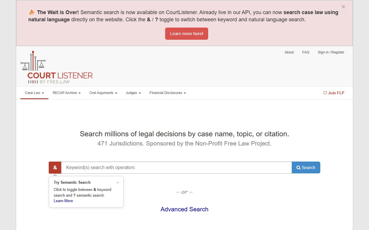 CourtListener federal court records resource referenced for Hays County warrants